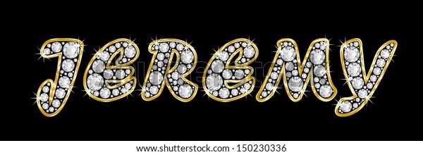 Boy Male Name Jeremy Made Shiny Stock Illustration 150230336