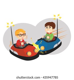 Bumper Car Cartoon Images Stock Photos Vectors Shutterstock