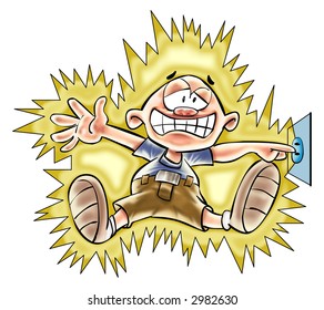 Electric Shock Cartoon Images Stock Photos Vectors Shutterstock Download all photos and use them even for commercial projects. https www shutterstock com image illustration boy take shock on socket 2982630