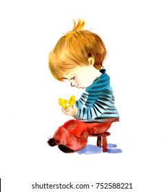 Download Boy Watercolor High Res Stock Images Shutterstock