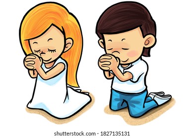 14,343 Child praying illustration Images, Stock Photos & Vectors