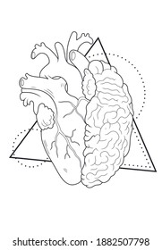 3 Brain tree and heart tattoo Images, Stock Photos & Vectors | Shutterstock