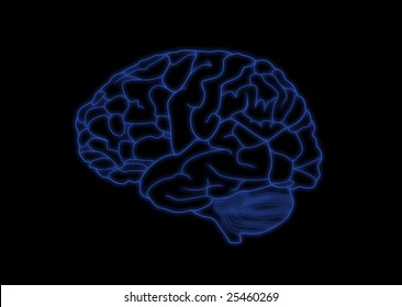 Brain Disease Concept Ghost Light Effect Stock Illustration 1638621172