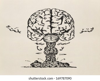 "Brain launch". Sketch.