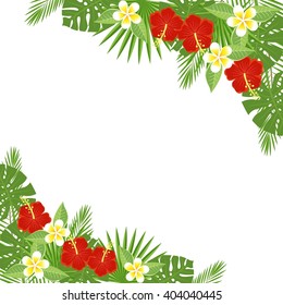 Hawaiian floral border Images, Stock Photos & Vectors | Shutterstock