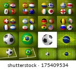 Brazil 2014 world cup groups. Soccer balls with world flags on them and much more.