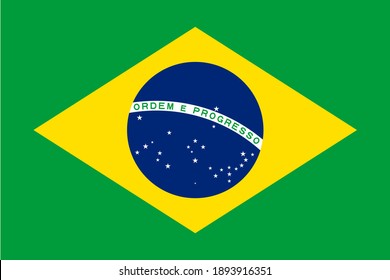 Brazil flag country official dimensions