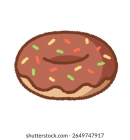 A bread in brown lines.