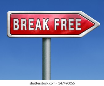 Break Free Breaking Into Freedom Liberty Stock Illustration 147490055 ...