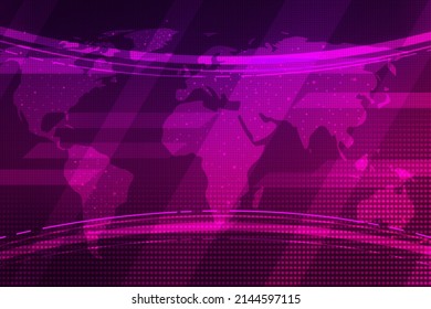 Breaking News And Broadcasting Media Abstract Background In Purple And Red Color