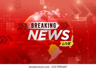 Breaking News live world global news background - Powered by Shutterstock