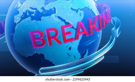 Breaking News Local Television Channel Intro Stock Illustration ...