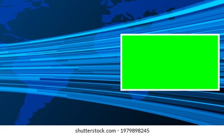 Breaking News Popular Techy Background With Green Screen. News Background 4k.