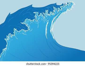 Breaking Wave Stock Illustration 95394223 | Shutterstock