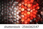 Breakthrough Innovation Wave Pattern - Technological Disruption Background. 3D Illustration
