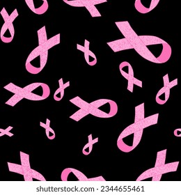 Breast cancer month seamless pink ribbon day mammogram pattern for wrapping paper and media accessories and events packaging and medicine textiles  - Powered by Shutterstock