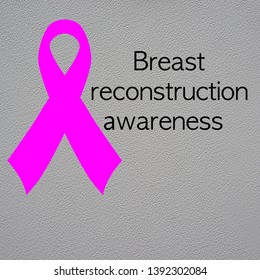 Breast reconstruction Awareness, pink ribbon textured background. - Powered by Shutterstock