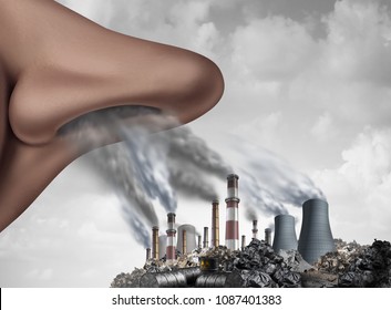 Breathing Toxic Pollutants Inside Human Body Stock Illustration ...