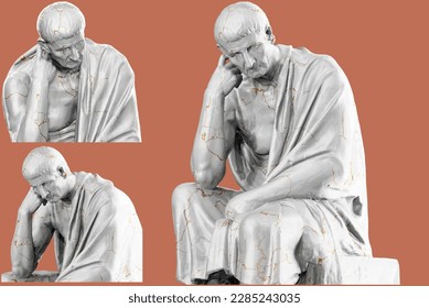 A breathtaking 3D render of the Philosopher Chrysippus statue, capturing the essence of ancient Greek art with stunning realism.