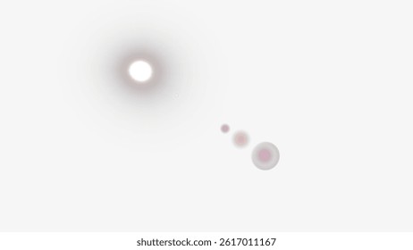 Breathtaking digital artwork depicting abstract highlights on a transparent background. Transparent PNG background