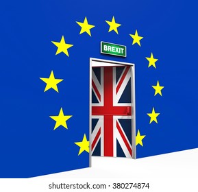 Brexit Door Illustration