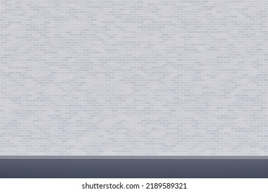 Brick Background. Light Brick Wall. Visualization Of Brickwork. Asphalt Next To Brick Wall. Brickwork Texture. Background Pattern On Theme Of Construction. Stone Scenery. 3d Rendering.