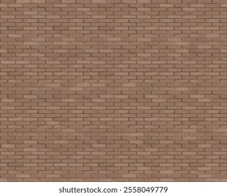 A brick wall pattern featuring reddish-brown bricks with a weathered and rustic appearance.