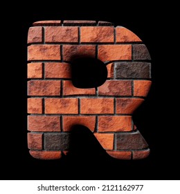 Bricks Letter R 3d Render On Stock Illustration 2121162977