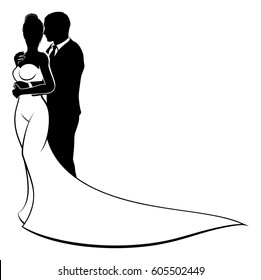 Bridal Couple Silhouette Images Stock Photos Vectors Shutterstock