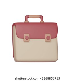 briefcase 3d icon business render 