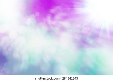 Bright abstract bokeh background