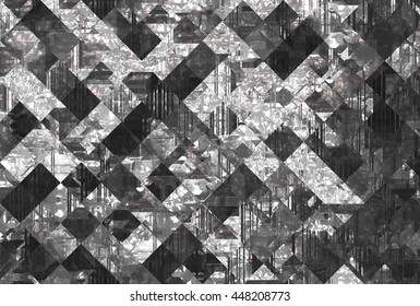 Bright Abstract Mosaic Grey Background With Gloss