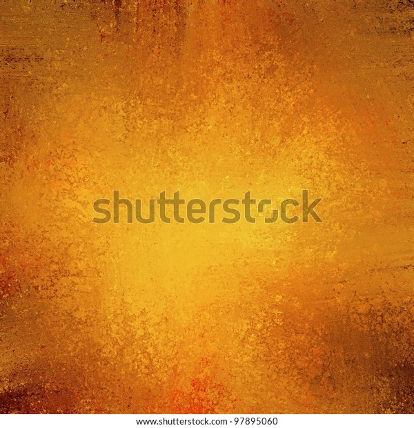 オレンジの赤と茶色のスポンジグランジテクスチャーと 広告またはテキスト用のコピースペース用の黄色のスポットライトの中心に明るい秋の色の背景 のイラスト素材