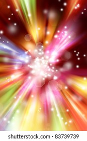 Bright blast of light background