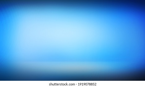 Bright Blue Abstract Background With Spot Light Empty Space. 3D Rendered Empty Room Illustration