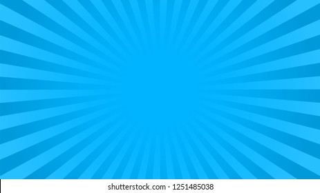 Bright Blue Rays Background 16 9 Stock Illustration 1251485038 ...