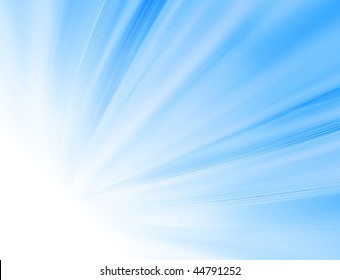 Bright Blue Rays Background