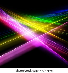 Bright color rays