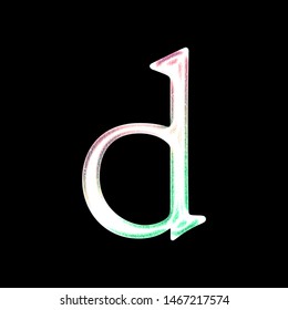 Bright Colorful Glowing Light Letter D Stock Illustration 1467217574 ...