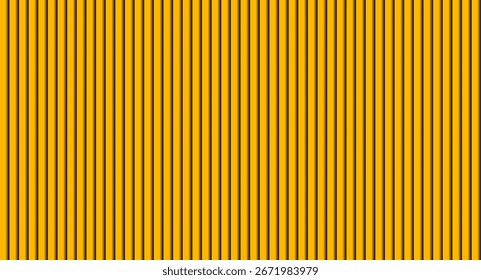 Bright and Energetic Gold-Yellow Abstract Background with a Pattern of Consistent Vertical Lines