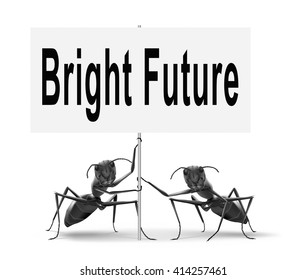 Bright Future Ahead, Planning For Having A Good Time, Plan Ahead, Road Sign With Text And Word Concept

