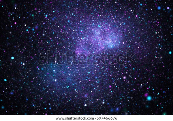 Bright Galaxy Abstract Stars On Black Stock Illustration 597466676