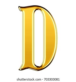 Bright Glowing Gold Uppercase Capital Letter Stock Illustration ...