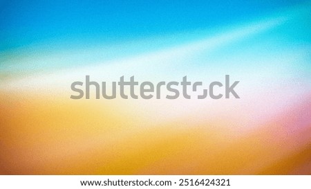 A bright gradient background featuring a blend of blue, yellow, and soft pink tones. The design has a smooth, grainy texture, creating a fresh and uplifting visual effect