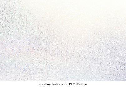 Bright Light Subtle Background. Frosty Glass Abstract Texture. White Pearl Iridescent Pattern. Shimmer Decoration. Clean Blank Backdrop.