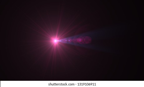 bright magenta lensflare