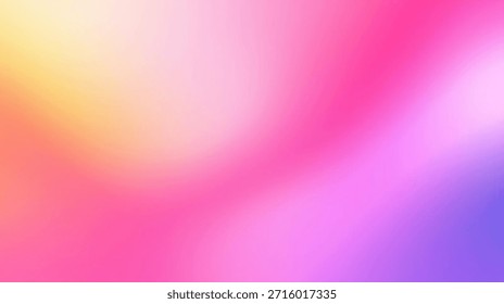 Bright multicolor gradient background with flowing neon pink, cyan, yellow, and purple colors, abstract digital art, soft blur, clean modern background, 4K high-resolution vibrant wallpaper.