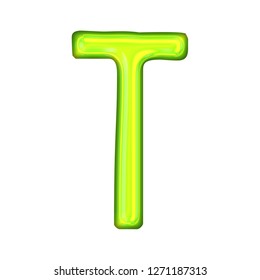 Bright Neon Green Glowing Glass Tube Stock Illustration 1271187313