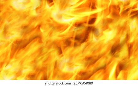 Bright orange and yellow flames dancing and swirling, creating a mesmerizing inferno backdrop for concepts of heat, energy, and destruction