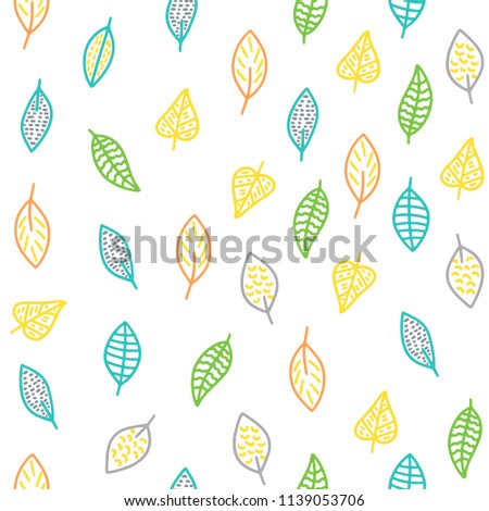 bright pattern with sckeletal of leafs